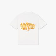 CROYEZ FLAMING LOGO T-SHIRT | WHITE
