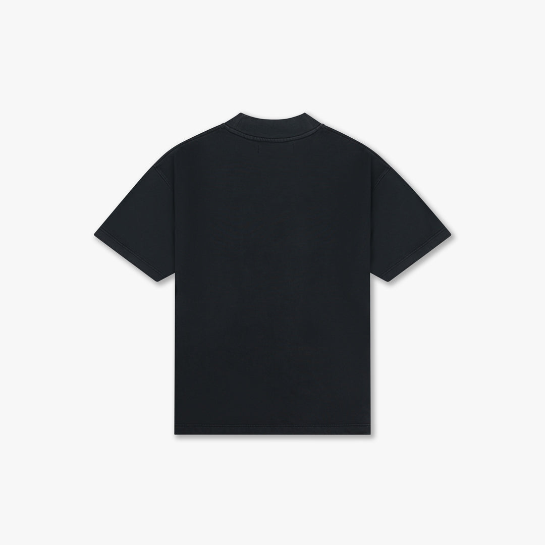 CROYEZ GARMENT DYE FRATERNITÉ T-SHIRT | BLACK
