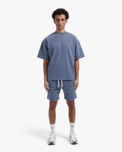 CROYEZ GARMENT DYE FRATERNITÉ T-SHIRT | BLUE