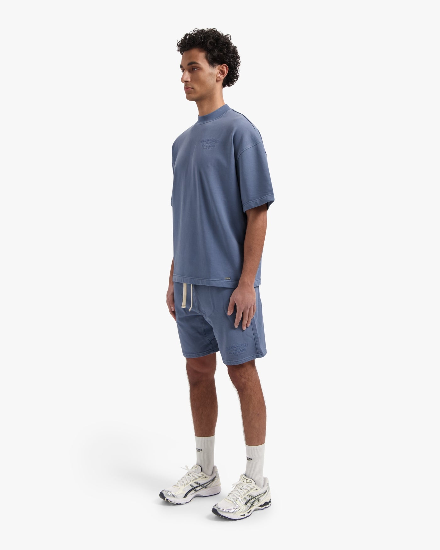 CROYEZ GARMENT DYE FRATERNITÉ T-SHIRT | BLUE