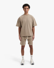 CROYEZ GARMENT DYE FRATERNITÉ T-SHIRT | STONE