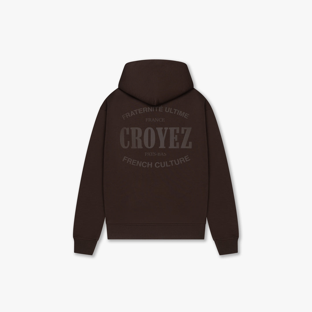 CROYEZ STAMP HOODIE | BROWN