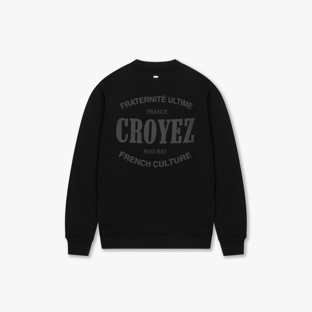 CROYEZ STAMP SWEATER | BLACK