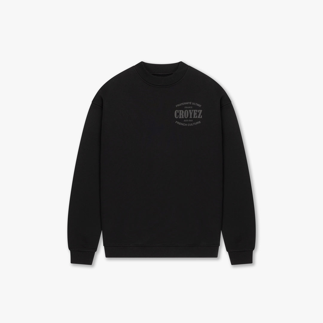  CROYEZ STAMP SWEATER | BLACK