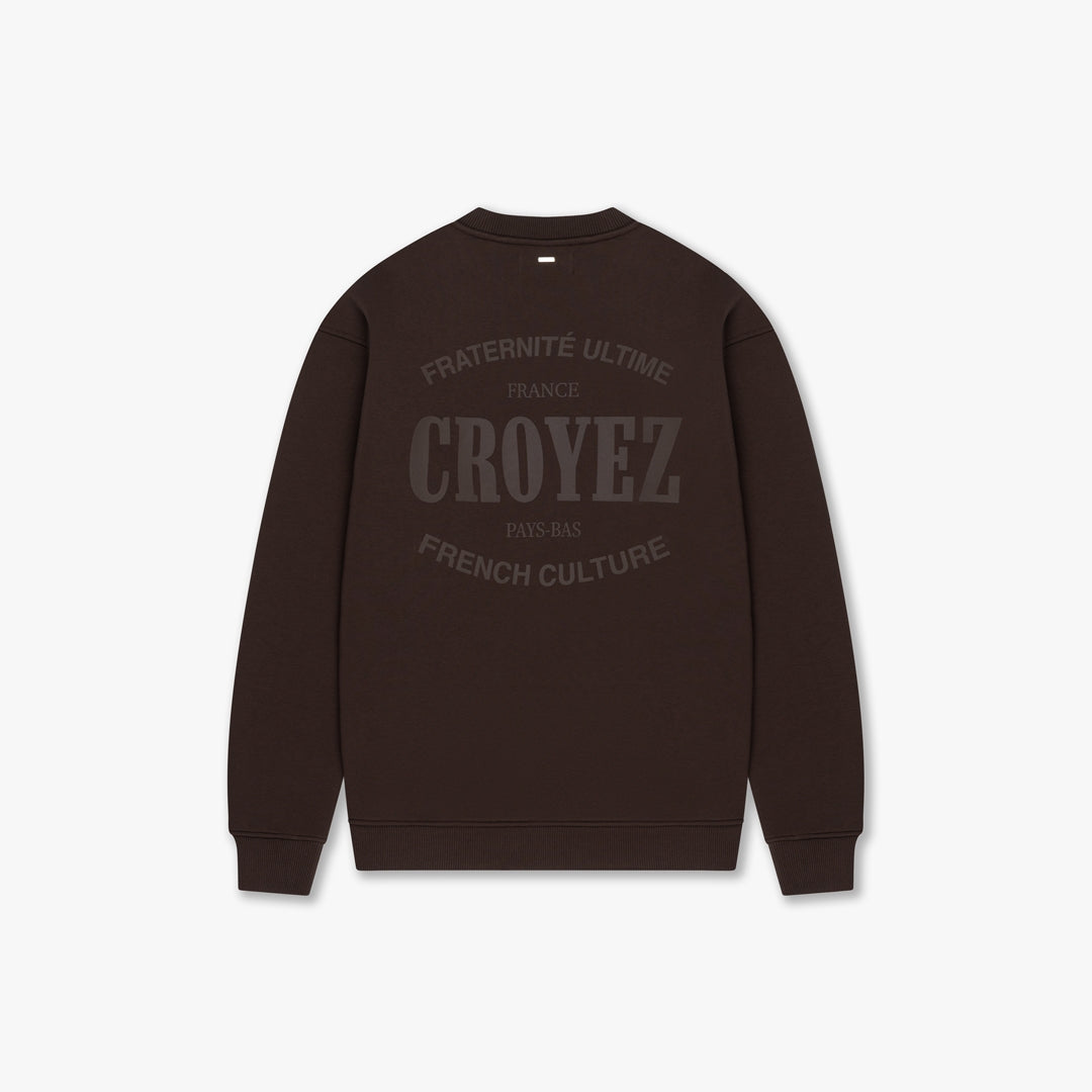 CROYEZ STAMP SWEATER | BROWN