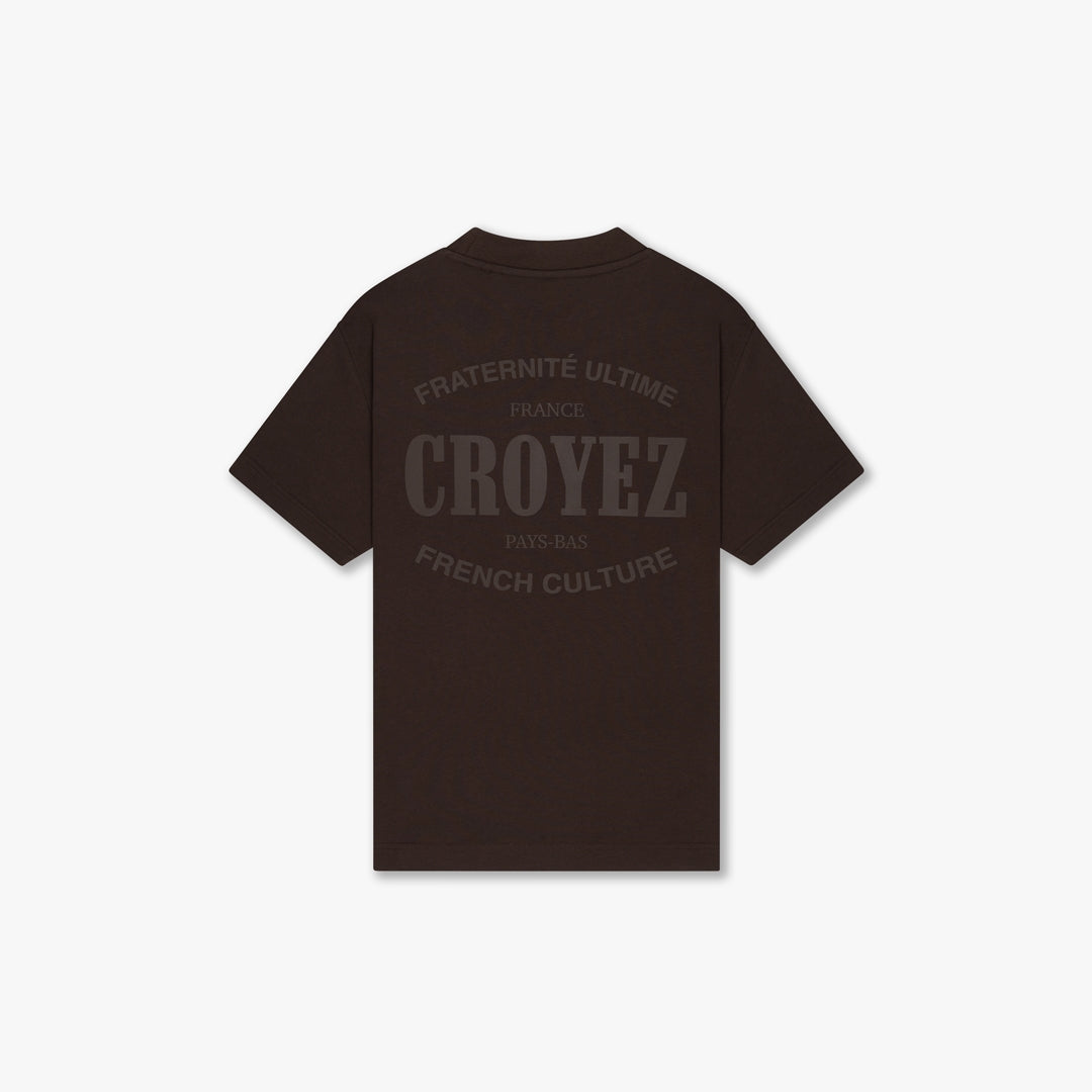 CROYEZ STAMP T-SHIRT | BROWN