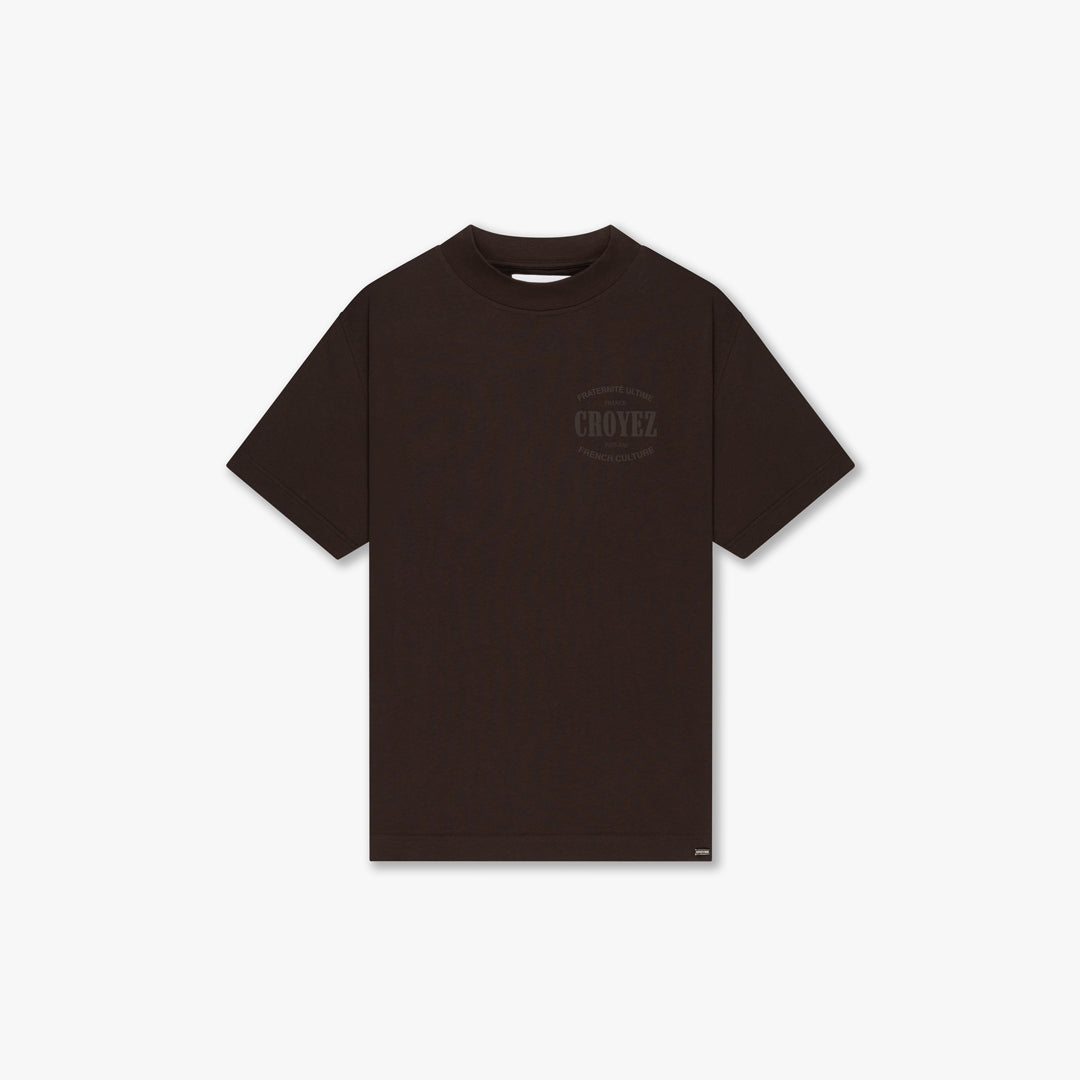  CROYEZ STAMP T-SHIRT | BROWN