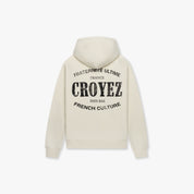 CROYEZ DAMAGED STAMP ZIP HOODIE | OFF-WHITE