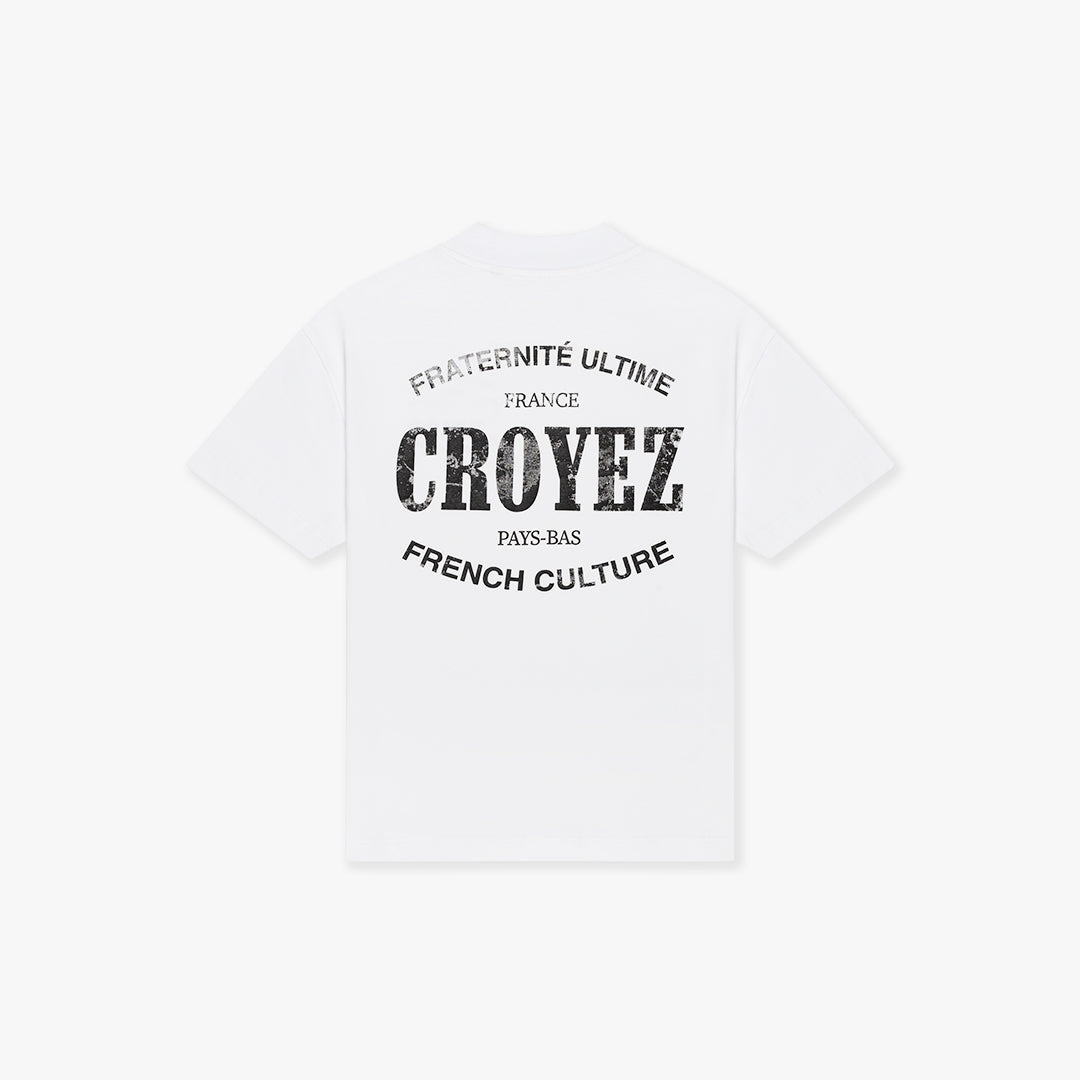 CROYEZ OVERSIZED STAMP T-SHIRT | WHITE