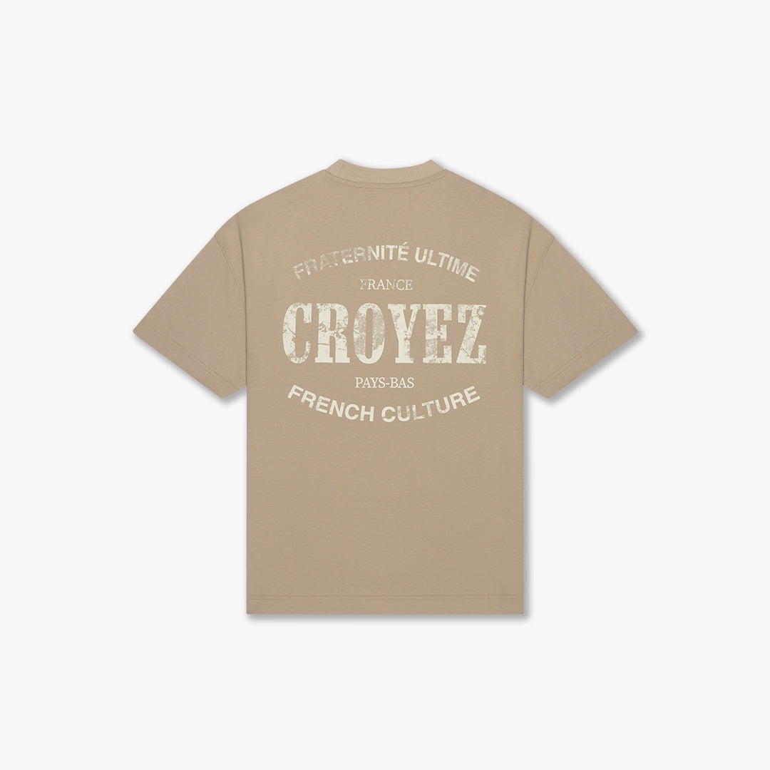 CROYEZ OVERSIZED STAMP T-SHIRT | GREY
