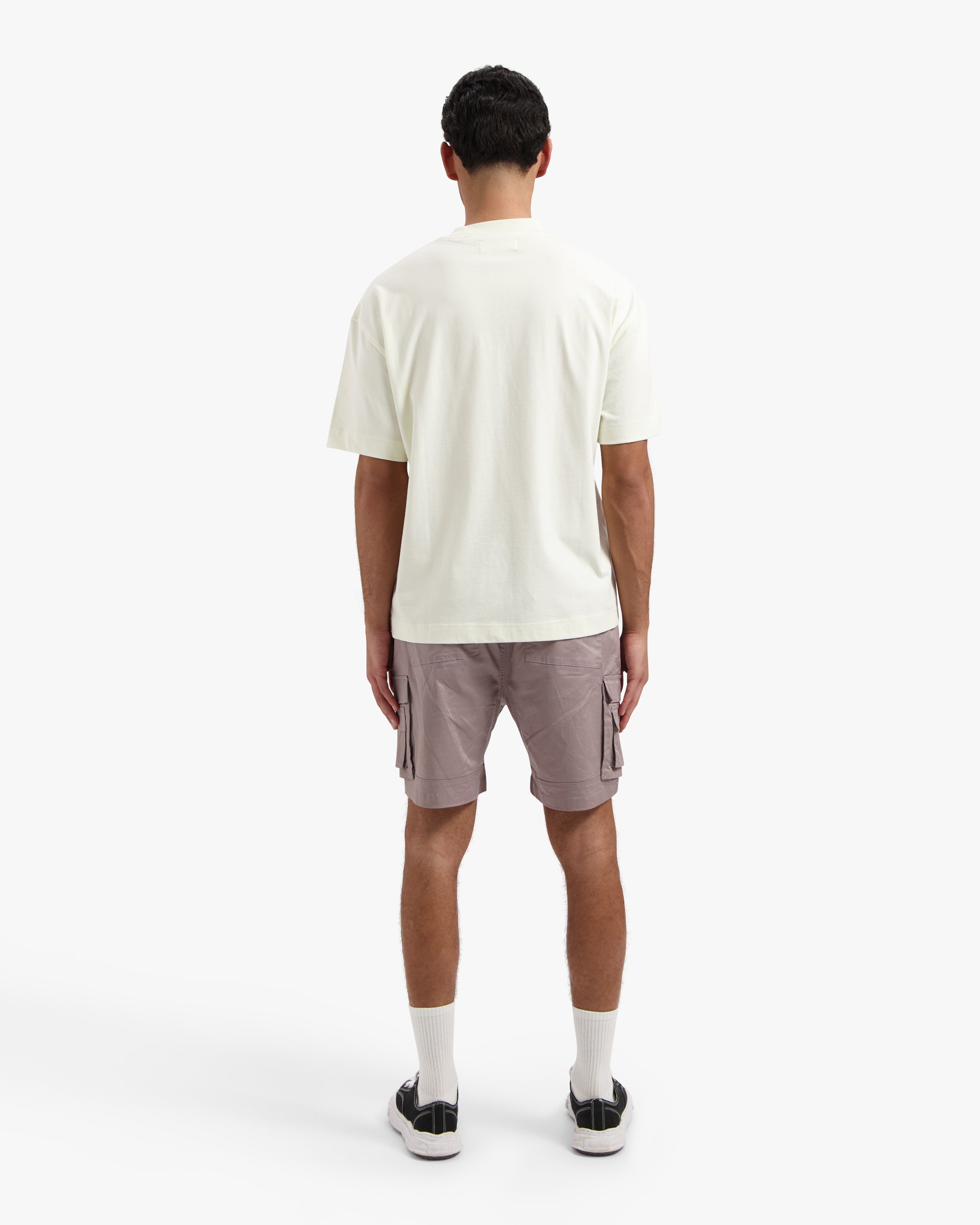 CROYEZ BURNING LOGO T-SHIRT | BUTTERCREAM/PINK