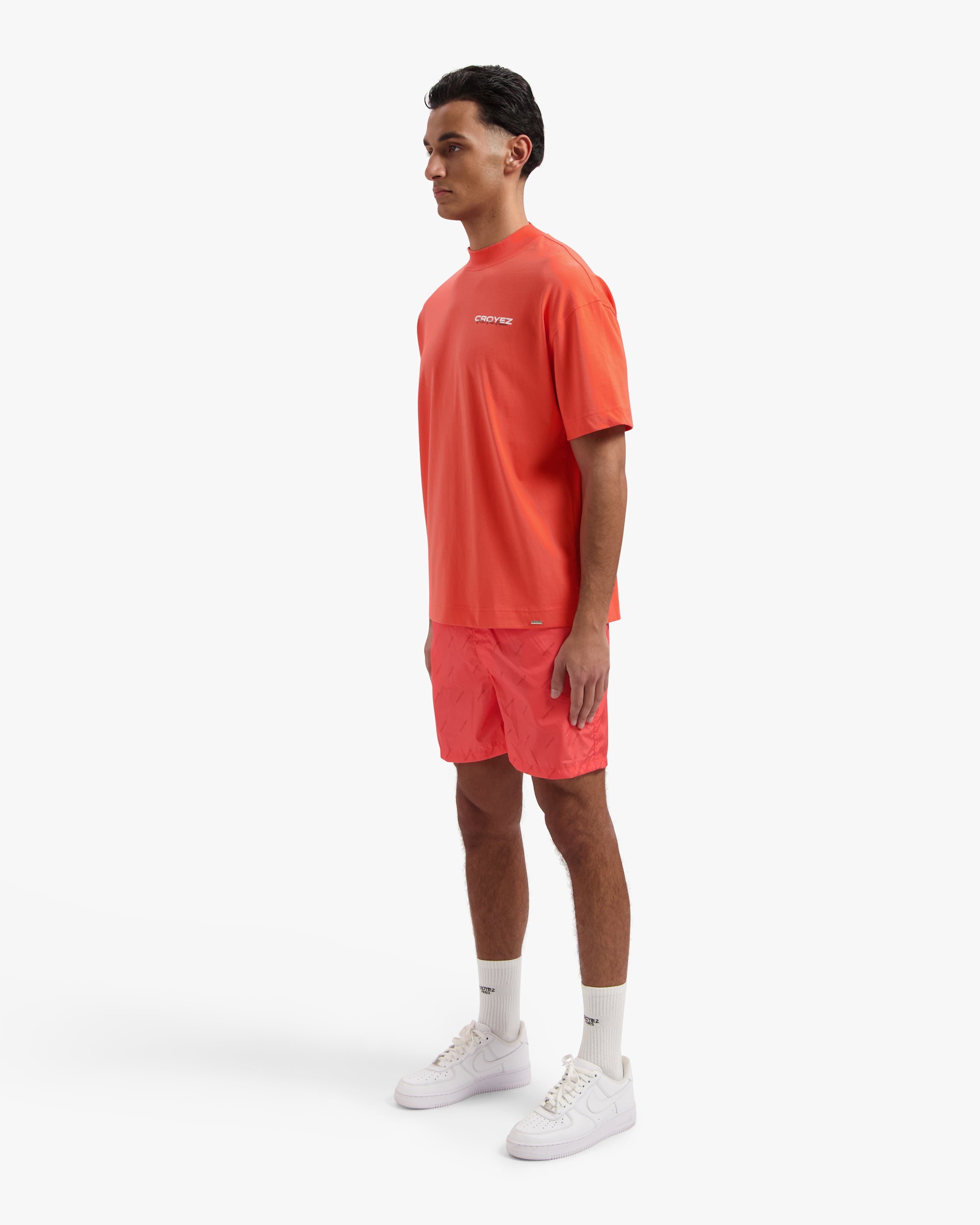 CROYEZ ALLOVER SWIM SHORTS | CORAL