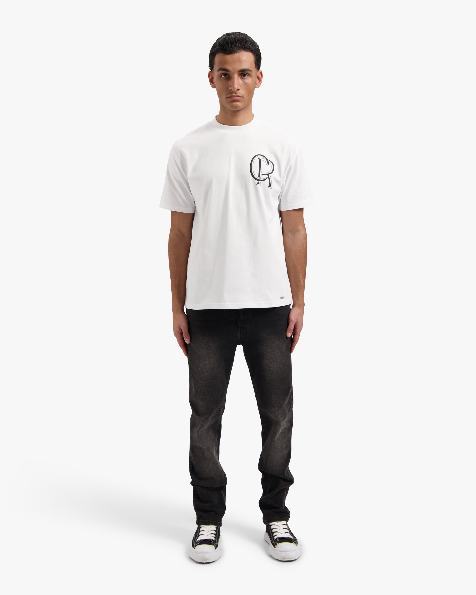CROYEZ INITIAL T-SHIRT | WHITE