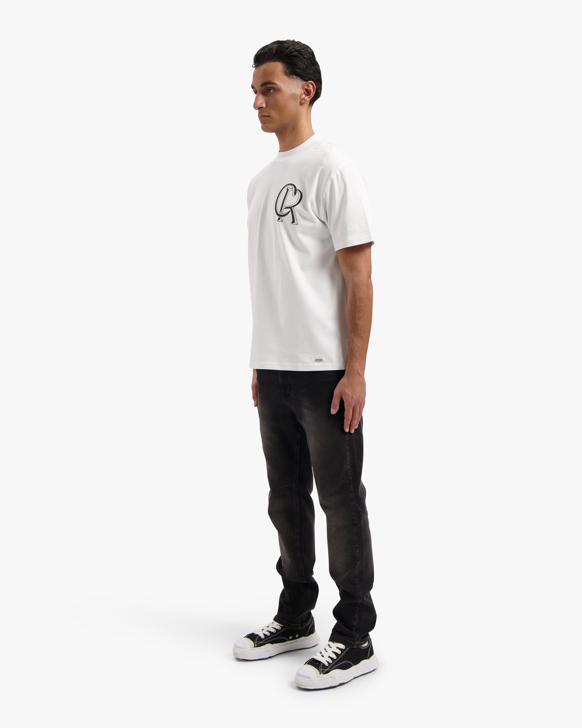 CROYEZ INITIAL T-SHIRT | WHITE