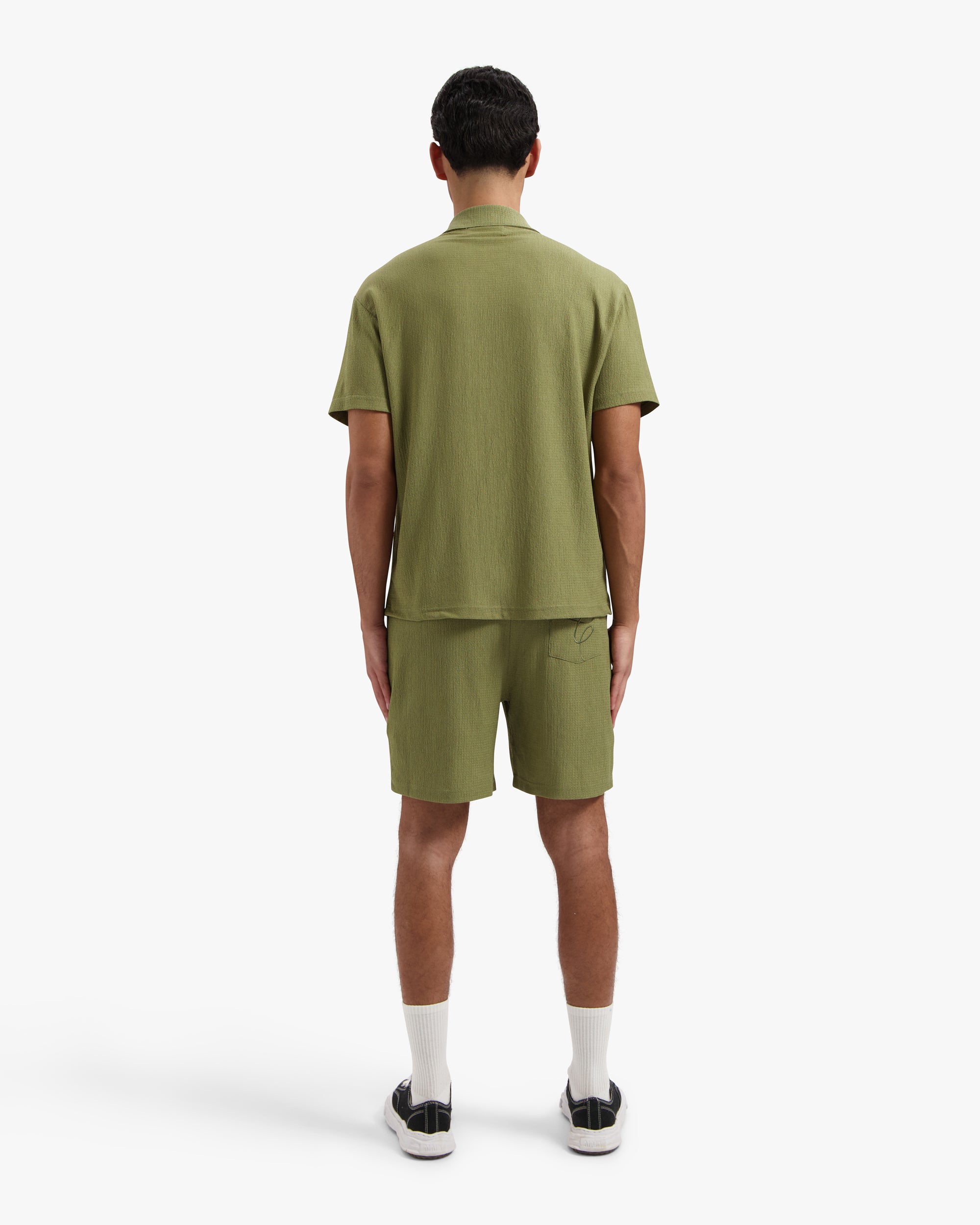 CROYEZ SEERSUCKER SHORTS | WASHED OLIVE