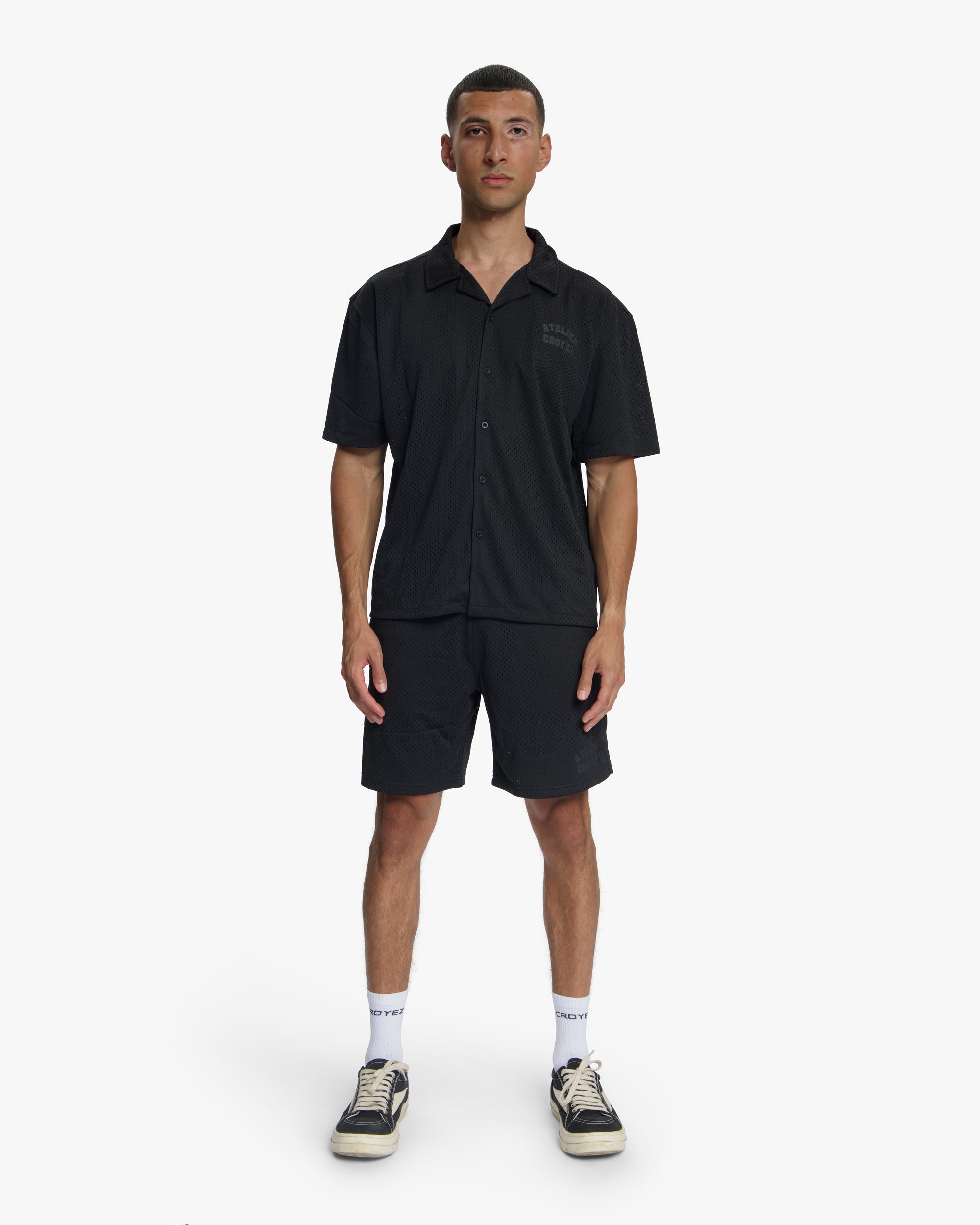 Croyez Mesh Atelier Shorts | Black