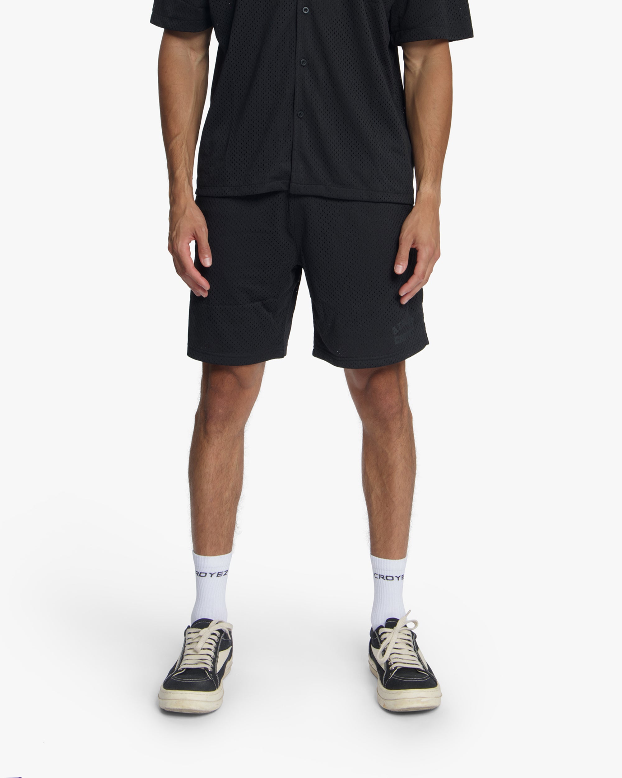 Croyez Mesh Atelier Shorts | Black