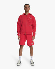 Croyez Etiquette Zip Hoodie | Red