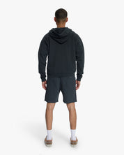 Croyez Etiquette Zip Hoodie | Vintage Black
