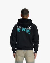 Croyez Botanique Zip Hoodie | Black/Dark Teal