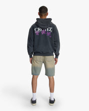 Croyez Botanique Zip Hoodie | Acid Wash/Dark Purple