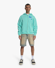 Croyez Botanique Zip Hoodie | Tiffany Blue