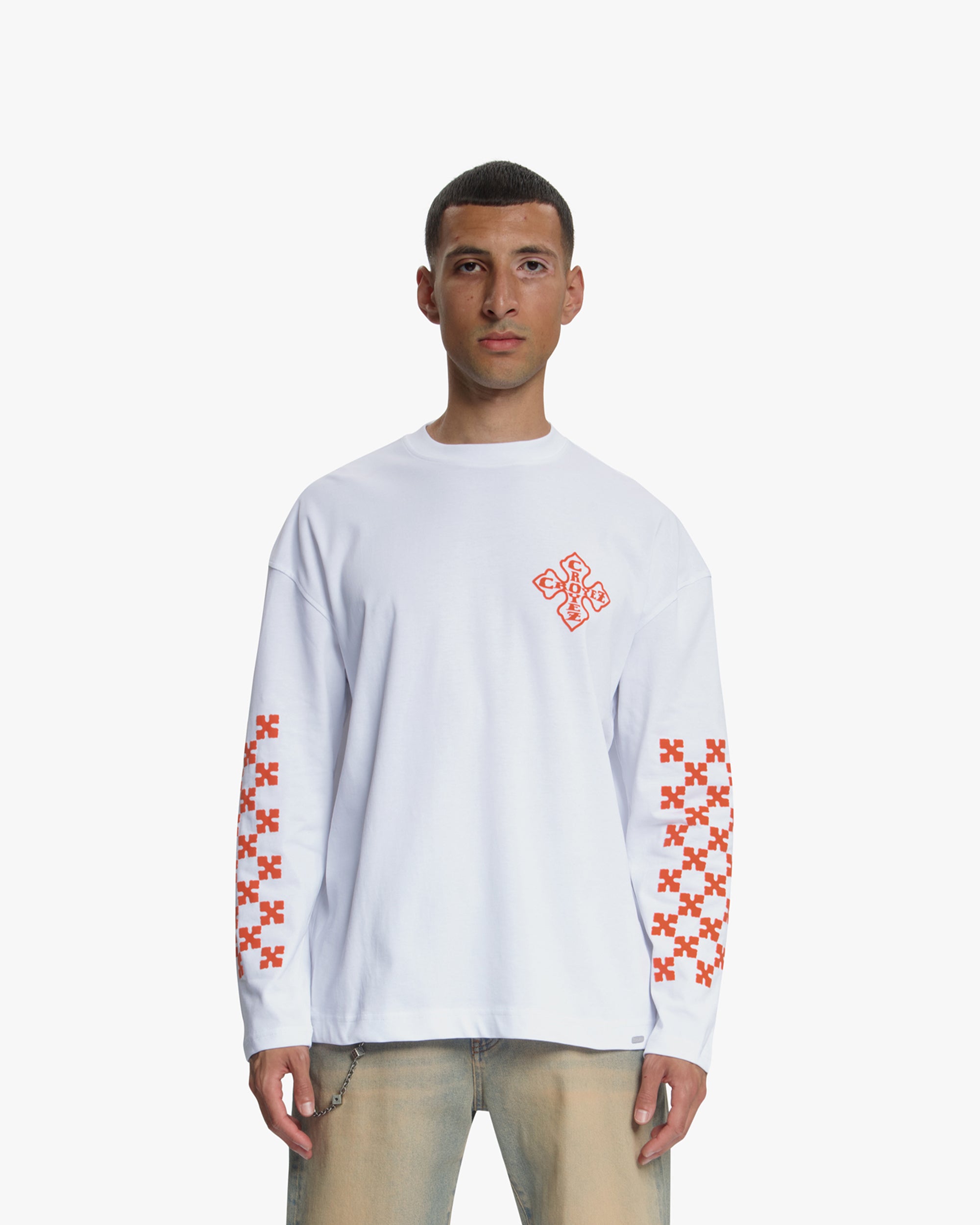 Croyez Cross Longsleeve | White/Orange