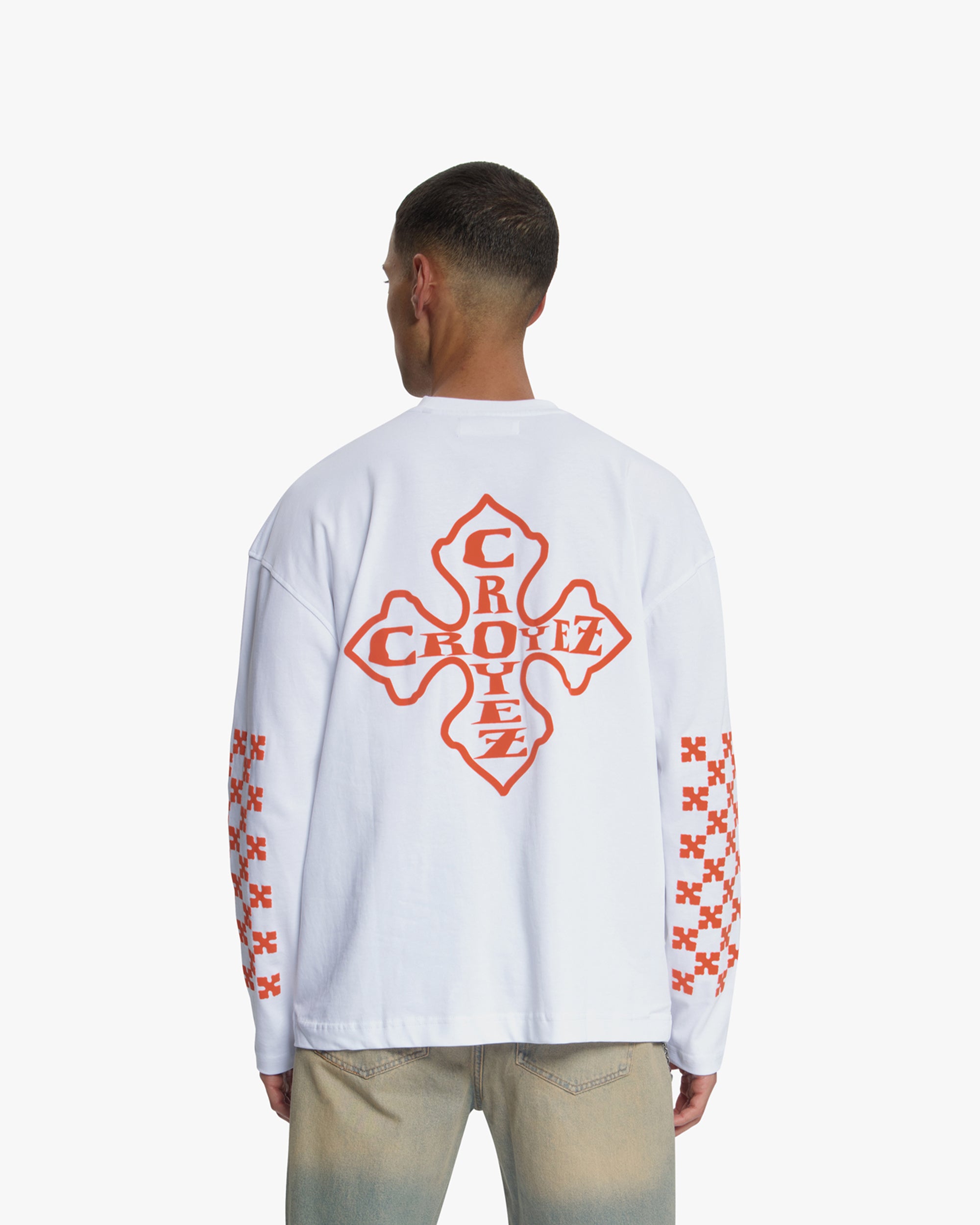 Croyez Cross Longsleeve | White/Orange