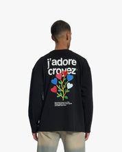 Croyez J'Adore Longsleeve T-Shirt | Black