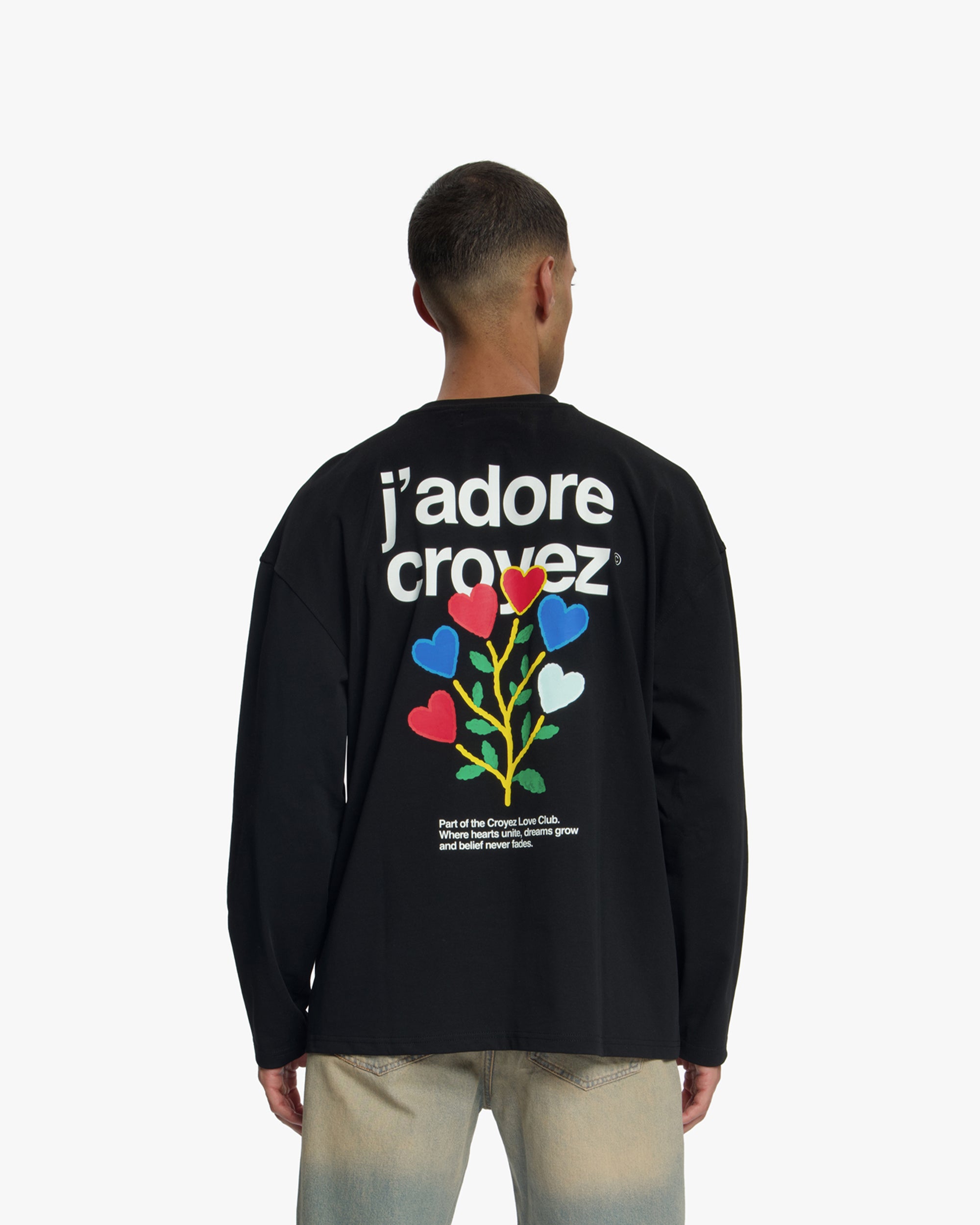 Croyez J'Adore Longsleeve T-Shirt | Black