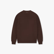 Croyez Etiquette Knit Sweater | Brown