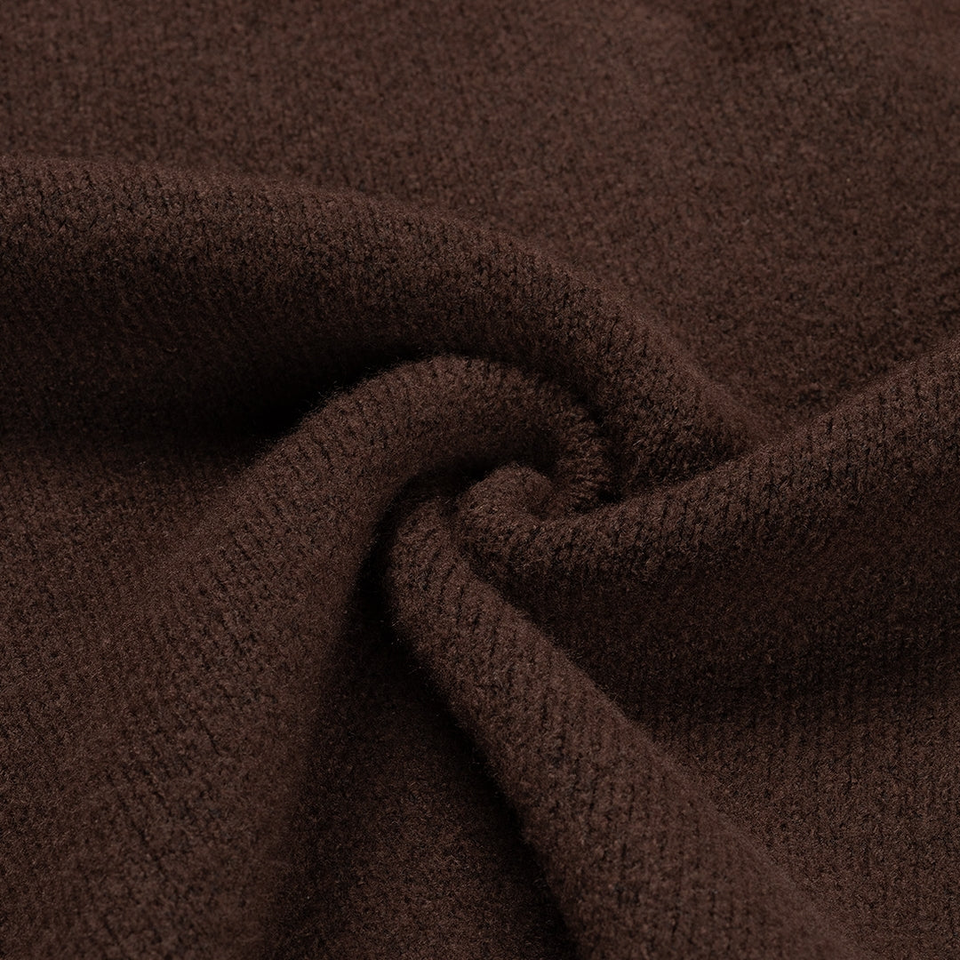 Croyez Etiquette Knit Sweater | Brown