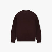 Croyez Etiquette Knit Sweater | Burgundy