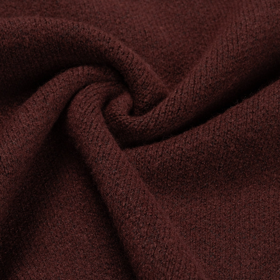 Croyez Etiquette Knit Sweater | Burgundy