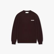 Croyez Etiquette Knit Sweater | Burgundy