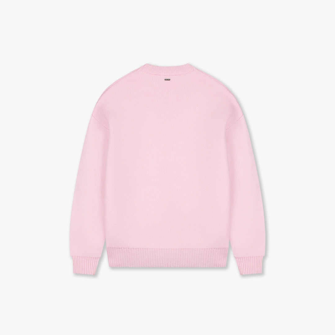 Croyez Etiquette Knit Sweater | Pink