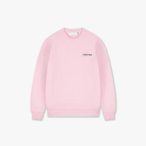 Croyez Etiquette Knit Sweater | Pink