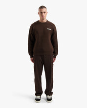 Croyez Etiquette Knit Sweater | Brown
