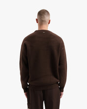 Croyez Etiquette Knit Sweater | Brown