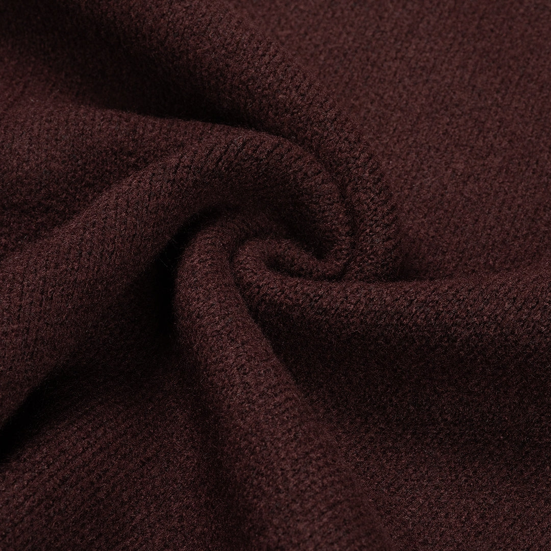 Croyez Gallery Knit Sweater | Burgundy