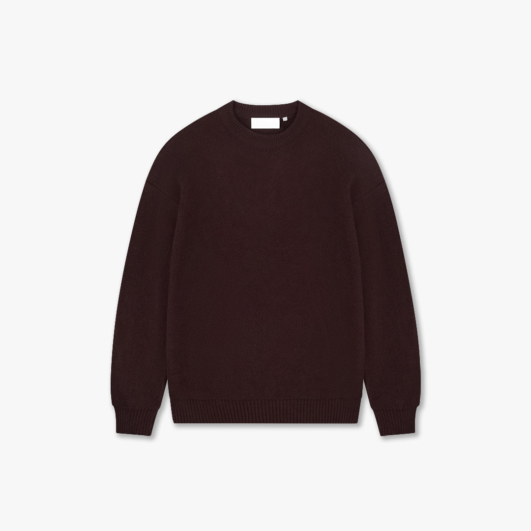  Croyez Gallery Knit Sweater | Burgundy