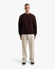 Croyez Gallery Knit Sweater | Burgundy