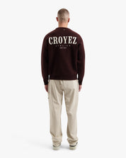 Croyez Gallery Knit Sweater | Burgundy