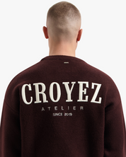 Croyez Gallery Knit Sweater | Burgundy
