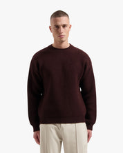Croyez Gallery Knit Sweater | Burgundy
