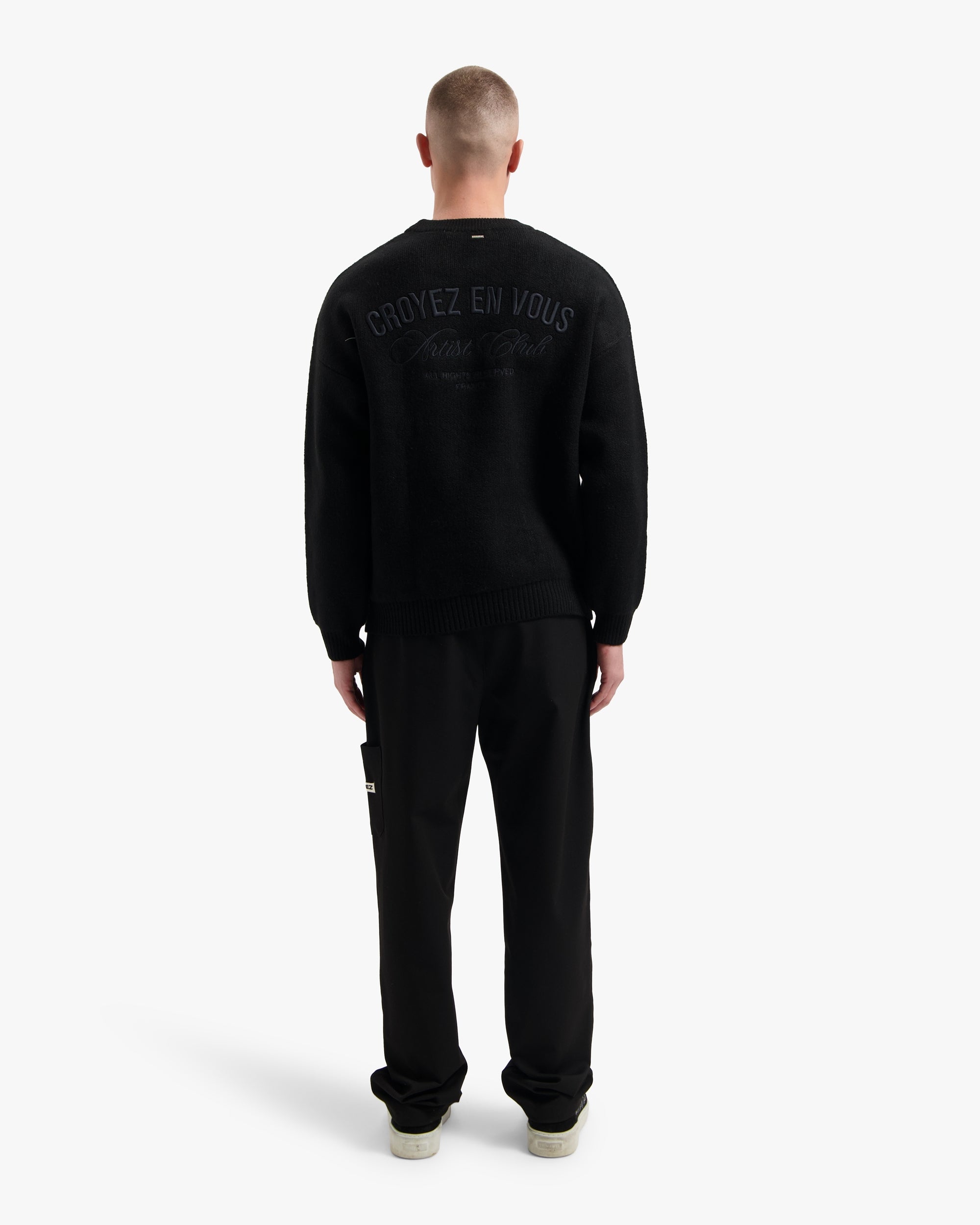 Croyez 'En Vous' Knit Sweater | Black