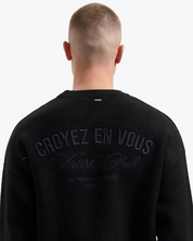 Croyez 'En Vous' Knit Sweater | Black