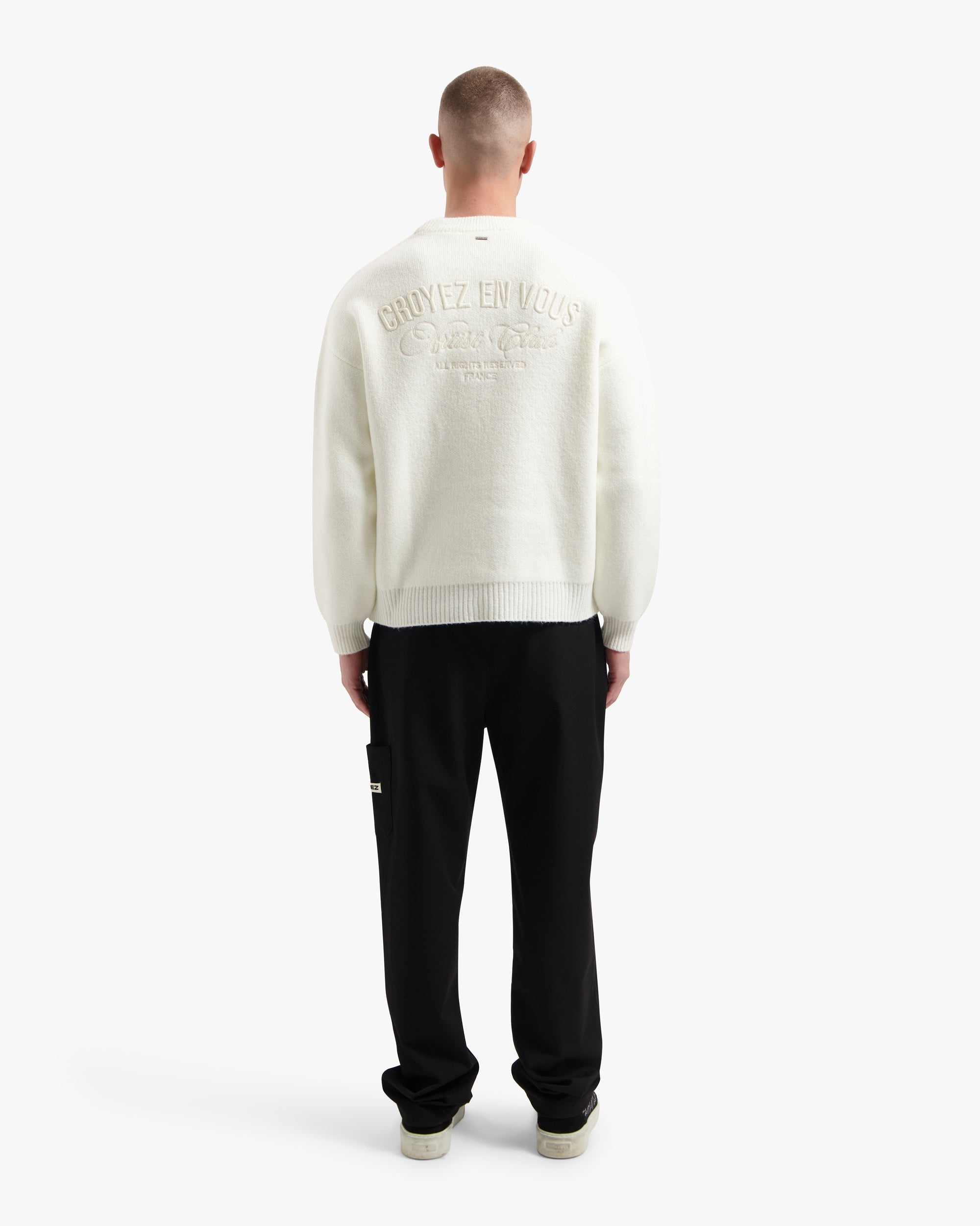 Croyez 'En Vous' Knit Sweater | Off White