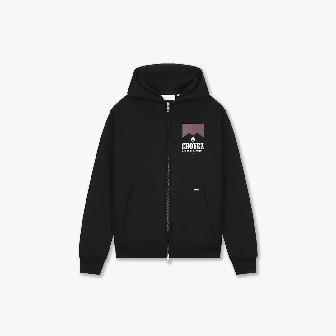  Croyez Maison Fumes Zip Hoodie | Black