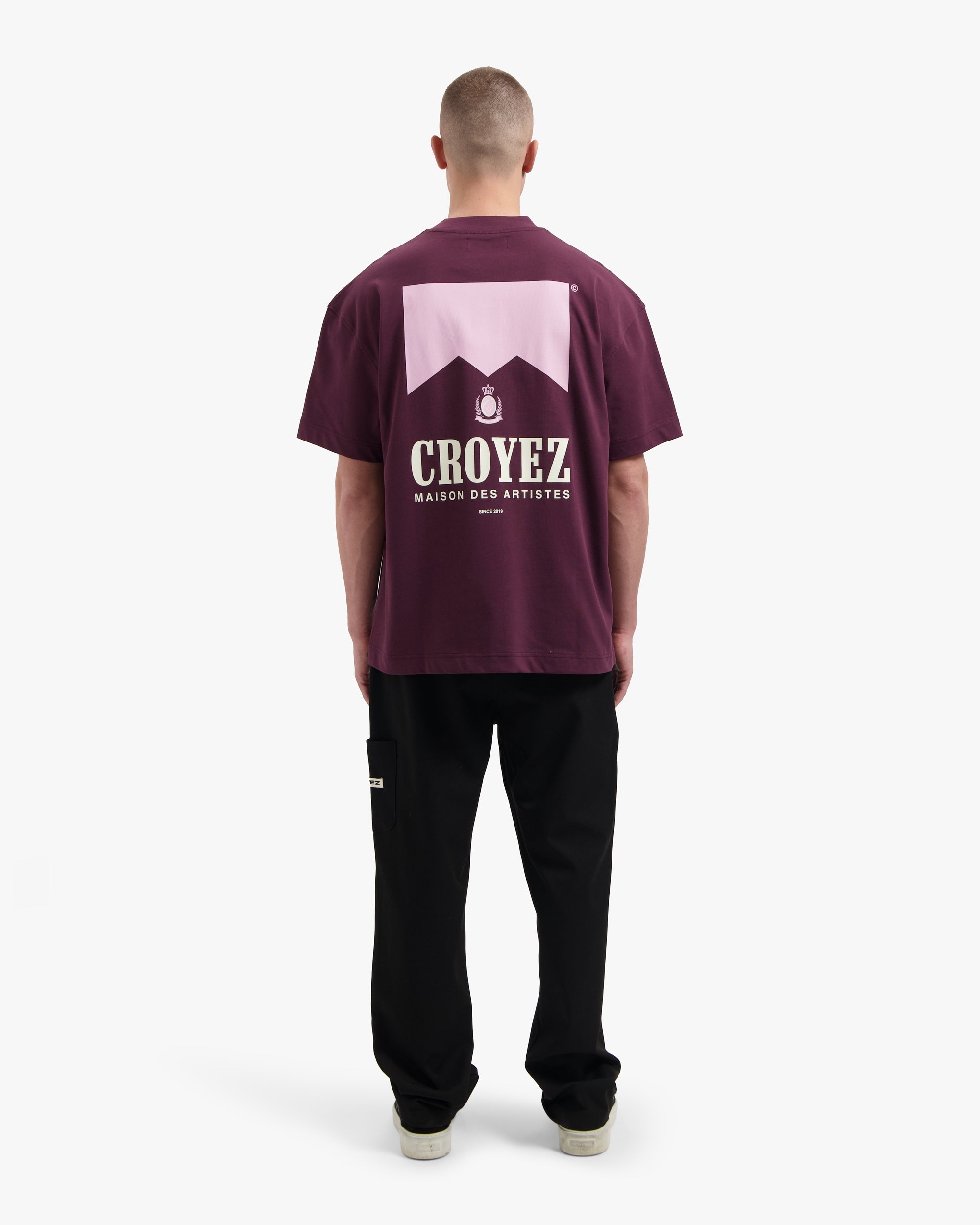 Croyez Maison Fumes T-Shirt | Burgundy